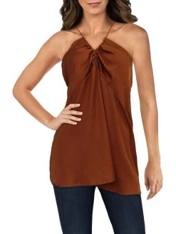 Budget ✔️ Banana Republic 🌟 Womens Sateen Cami Halter Top ⌛