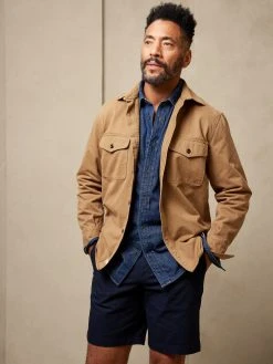 Wholesale 🤩 Banana Republic 9" Slim Core Temp Short for men ❤️