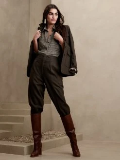 Outlet ⌛ Banana Republic Alys Slim Flannel Shirt for women 🌟