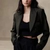 Hot Sale ❤️ Banana Republic Cara Cropped Tuxedo Jacket for women 😉