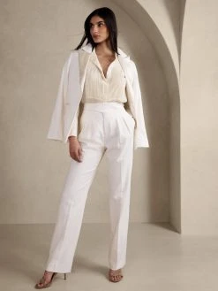 Best reviews of ⭐ Banana Republic Silk Tuxedo 🥰 Shirt for women ⌛
