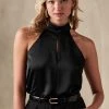 Best Pirce ⭐ Banana Republic Lili Satin Top for 🧨 women ✨