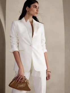 New 𧨠Banana Republic Savoy Tuxedo Blazer for women β