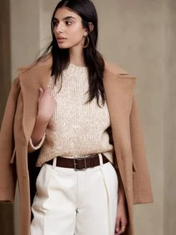 Cheap ❤️ Banana Republic Soffio Bouclé Cropped Sweater for women 🔥