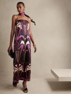 Wholesale ❤️ Banana Republic Stelle Silk Maxi Dress for women 🎁