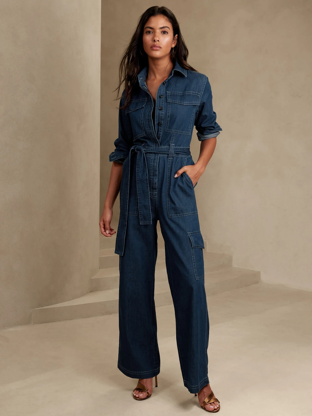 Buy ๐งจ Banana Republic Saldo Denim Jumpsuit for women ๐ 1 Buy ๐งจ Banana Republic Saldo Denim Jumpsuit for women ๐