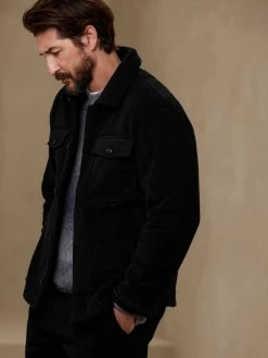 Outlet ✔️ Banana Republic Sherpa ✨ Shirt Jacket for men 👏
