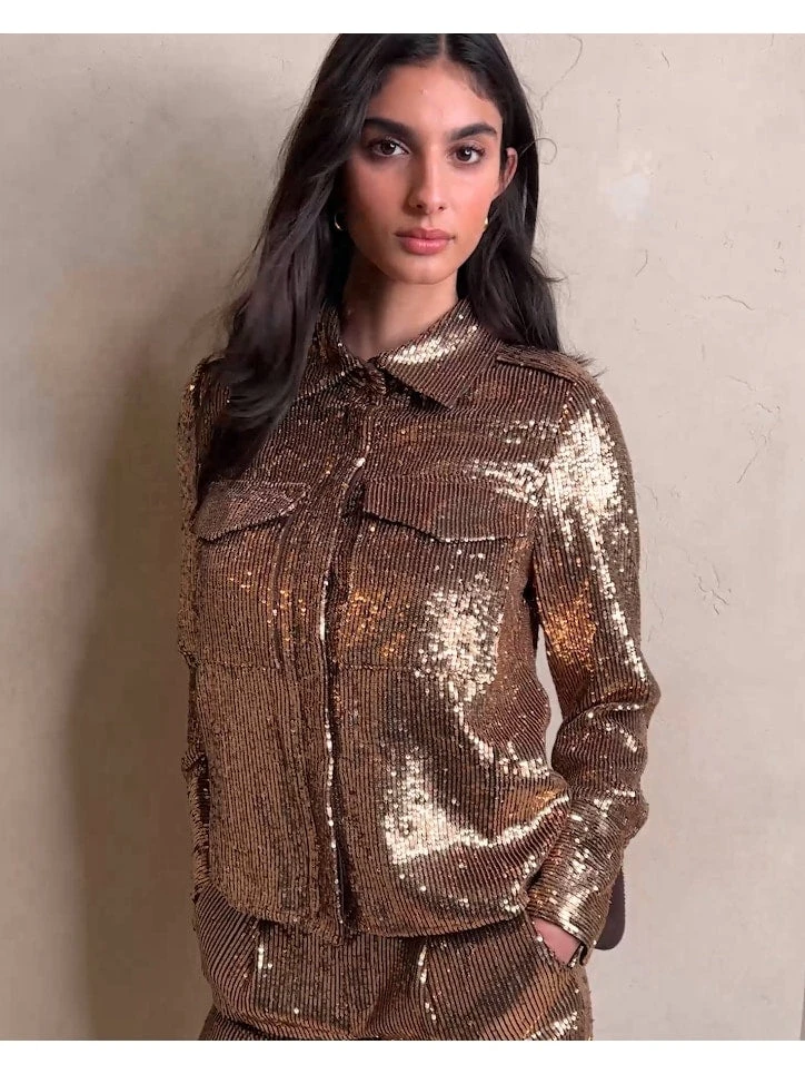 Buy π₯° Banana Republic Ulla Sequin Shirt for women π 5 Buy π₯° Banana Republic Ulla Sequin Shirt for women π - Image 5