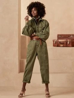 Outlet ✨ Banana Republic Bolla Utility Jumpsuit for 🧨 women ⌛
