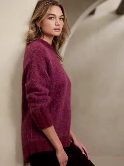 Discount 🥰 Banana Republic Andi Oversized Alpaca-Blend Sweater for women 🎁