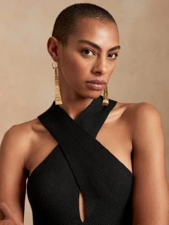 New ๐ Banana Republic Volta Halter Sweater Dress for women ๐คฉ