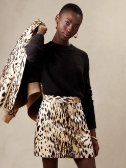 Coupon ⭐ Banana Republic Brocade Mini 👏 Skirt for women 🤩