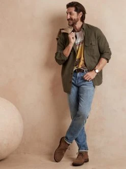 Flash Sale 🔔 Banana Republic Tapered World Traveler Jean for men ⌛