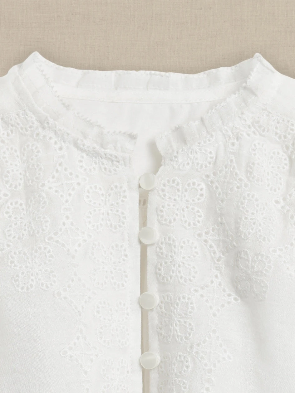 Promo ⭐ Banana Republic Baby Ramie Eyelet Blouse for kids ⭐ 2 Promo ⭐ Banana Republic Baby Ramie Eyelet Blouse for kids ⭐ - Image 2