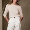 Discount 👍 Banana Republic Aire Crew-Neck Sweater for women 🧨