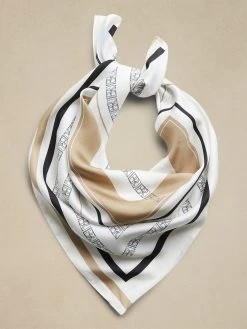 Cheap 🥰 Banana Republic Signature Silk Scarf for 😀 women ❤️