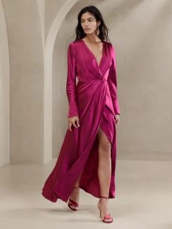 Best reviews of ⭐ Banana Republic Etude Silk Maxi Dress for 🎉 women ⌛